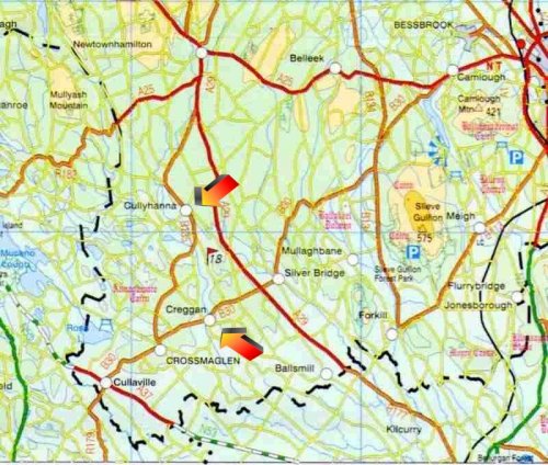 Map of South Armagh